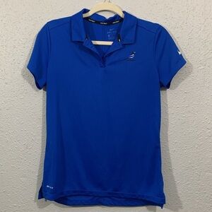 Nike Golf Royal Blue Womens Dri-Fit Polo Shirt size M